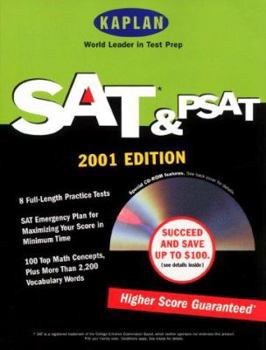 Paperback Kaplan Sat Psat 2001 Book