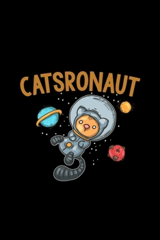 Catsronaut: 6x9 Spaceman | blank with numbers paper | notebook | notes