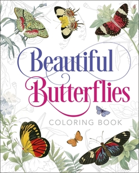 Paperback Beautiful Butterflies Coloring Book