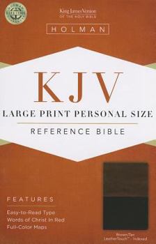 Imitation Leather Large Print Personal Size Reference Bible-KJV [Large Print] Book