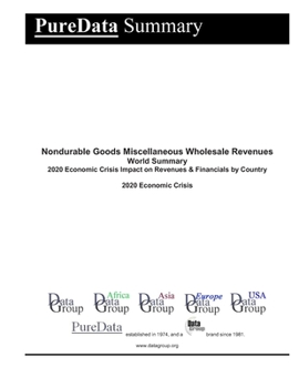 Nondurable Goods Miscellaneous Wholesale Revenues World Summary: 2020 Economic Crisis Impact on Revenues & Financials by Country (PureData World Summary)