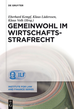 Hardcover Gemeinwohl im Wirtschaftsstrafrecht [German] Book