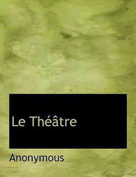 Paperback Le Th Tre Book