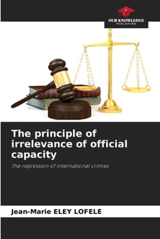 Paperback The principle of irrelevance of official capacity Book