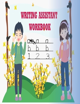 Paperback writing assistant workbook: preschool kindergarten/tracing letters with numbers/Pre-Handwriting /Beginning Cursive Book