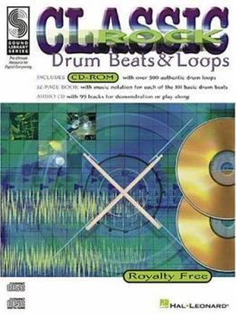 Paperback Classic Rock Drum Beats and Loops [With Book and 99 Track Demonstration CD] Book