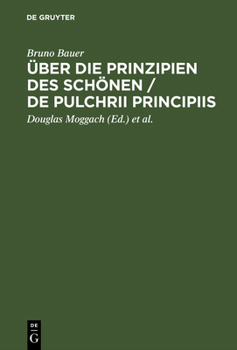 Hardcover Über die Prinzipien des Schönen / De pulchrii principiis [German] Book