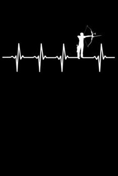 Paperback Archer Notebook: Archery Heartbeat 6 x 9 Dotted Dot Grid Journal Gift for Archers And Archery Lovers (108 Pages) Book