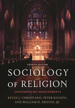 Paperback Sociology of Religion: Contemporary Developments Book
