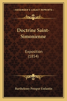 Paperback Doctrine Saint-Simonienne: Exposition (1854) [French] Book