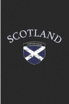 Paperback Scotland: Funny Scotland Flag Blank Lined Note Book