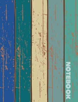 Paperback Notebook: Vintage Wood Notebook Book
