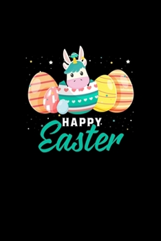 Paperback Happy Easter: College Ruled Lined Writing Notebook Journal, 6x9, 120 Pages Book