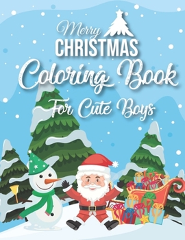 Paperback Merry Christmas Coloring Book For Cute Girls: 40 Christmas Coloring Pages Including Santa, Christmas Trees, Reindeer, Snowman Rabbit etc. for Kids And Book