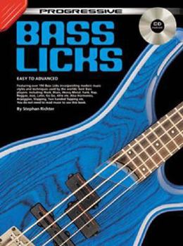 Paperback Bass Guitar Licks Bk/CD: From Easy to Advanced Playing Level Book