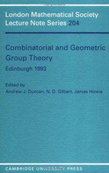 Paperback Combinatorial and Geometric Group Theory, Edinburgh 1993 Book