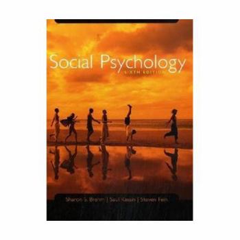 Hardcover Brehm, Social Psychology, with Student CDROM, 6th Edition Book