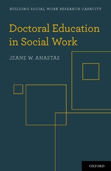 Paperback Doctoral Education in Social Work Book