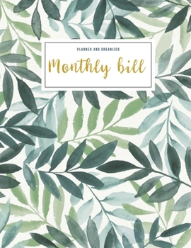 Monthly Bill Planner and Organizer: bill organizer budget planner book monthly calendar | 3 Years Calendar 2020-2022 Weekly Expense Tracker Bill ... Workbook (Expense Tracker Budget Planner)