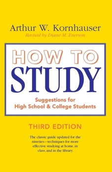 Paperback How to Study: Suggestions for High-School and College Students Book