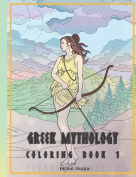 Paperback Greek Mythology Coloring Book 1 for Adults: Greek Mythology Series by DigitalGuppy Volume 1 Book