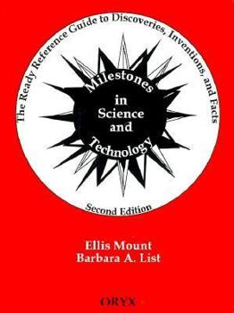 Hardcover Milestones in Science and Technology: The Ready Reference Guide to Discoveries, Inventions, and Facts, 2nd Edition Book