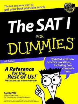 Paperback The SAT I for Dummies Book