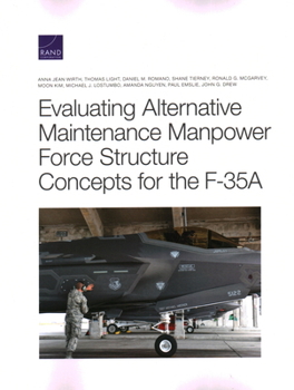 Paperback Evaluating Alternative Maintenance Manpower Force Structure Concepts for the F-35a Book