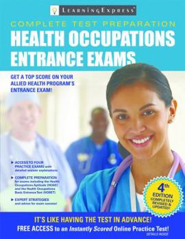 Paperback Health Occupations Entrance Exams Book