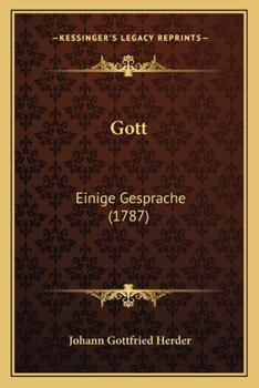 Paperback Gott: Einige Gesprache (1787) Book