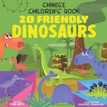 Paperback Chinese Children's Book: 20 Friendly Dinosaurs Book