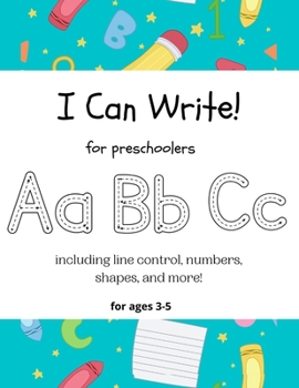 Paperback I Can Write!: for preschoolers Book