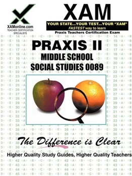 Paperback Praxis II Middle School Social Studies (XAM PRAXIS) Book