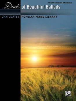 Paperback Dan Coates Popular Piano Library -- Duets of Beautiful Ballads Book