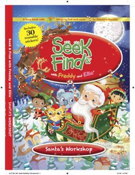 Paperback Seek & Find with Freddy and Ellie, Santa's Workshop Book