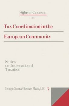 Paperback Tax Coordination in the European Community Book