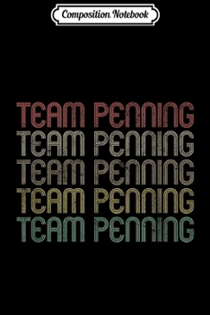 Composition Notebook: Retro Style Team Penning  Journal/Notebook Blank Lined Ruled 6x9 100 Pages