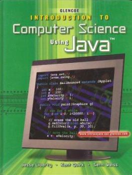 Hardcover Introduction to Computer Science, Using Java, Student Edition Book