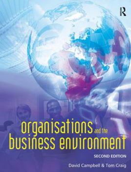 Hardcover Organisations and the Business Environment Book