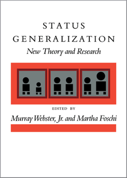Hardcover Status Generalization: New Theory and Research Book