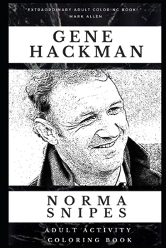 Paperback Gene Hackman Adult Activity Coloring Book