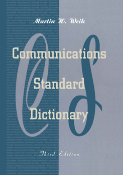 Hardcover Communications Standard Dictionary Book