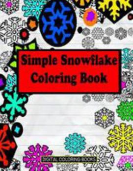 Paperback Simple Snowflake Coloring Book