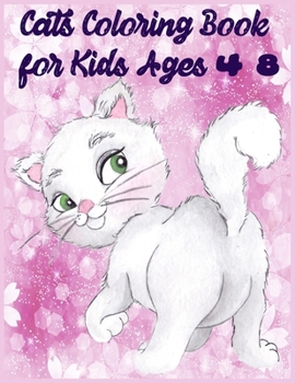 Paperback Cats Coloring Book for Kids Ages 4-8: A children's coloring book and activity pages. For home or travel, it contains ... maze and puzzles and more. Book