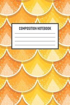 Paperback Composition Notebook: : Mermaid Scales Wide Ruled Notebook Lined School Journal - 120 Pages - "6 x 9" - Children Kids Girls Teens Women - Su Book