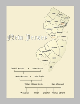 Paperback New Jersey Genealogy Snyder Whitenack Andruss Nichols Book