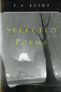 Paperback T. S. Eliot Selected Poems Book