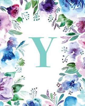 Paperback Y: Watercolor Floral, 150 Pages, 8" x 10" Book