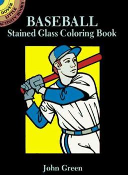 Paperback Baseball Stained Glass Coloring Book