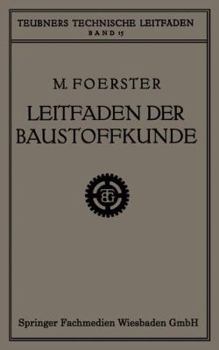 Paperback Leitfaden Der Baustoffkunde [German] Book